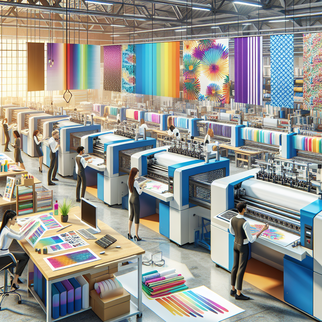 Realistic stock image of personalized textile printing.